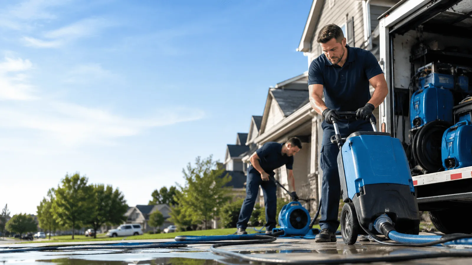 Dehumidification being performed in Oil City, PA